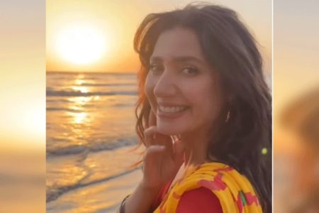ماہرہ خان کے ساحل پر ساڑھی میں دلکش انداز کی دھوم